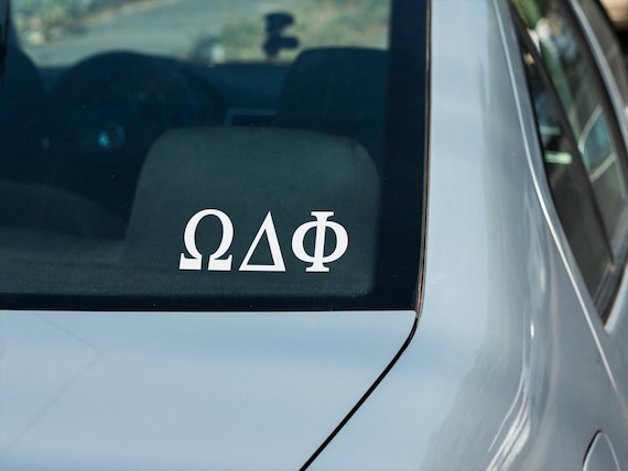 Omega Delta Phi Window Decal