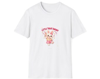Cute Bunny Shirt, Little Treat Energy Kawaii Rabbit T-Shirt Gift Under 20
