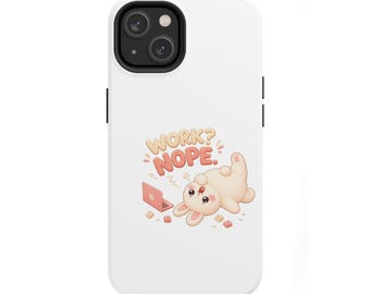 Handyhülle „Arbeits-Nope-Hasen“ – Niedliche Kawaii-Hasenhülle