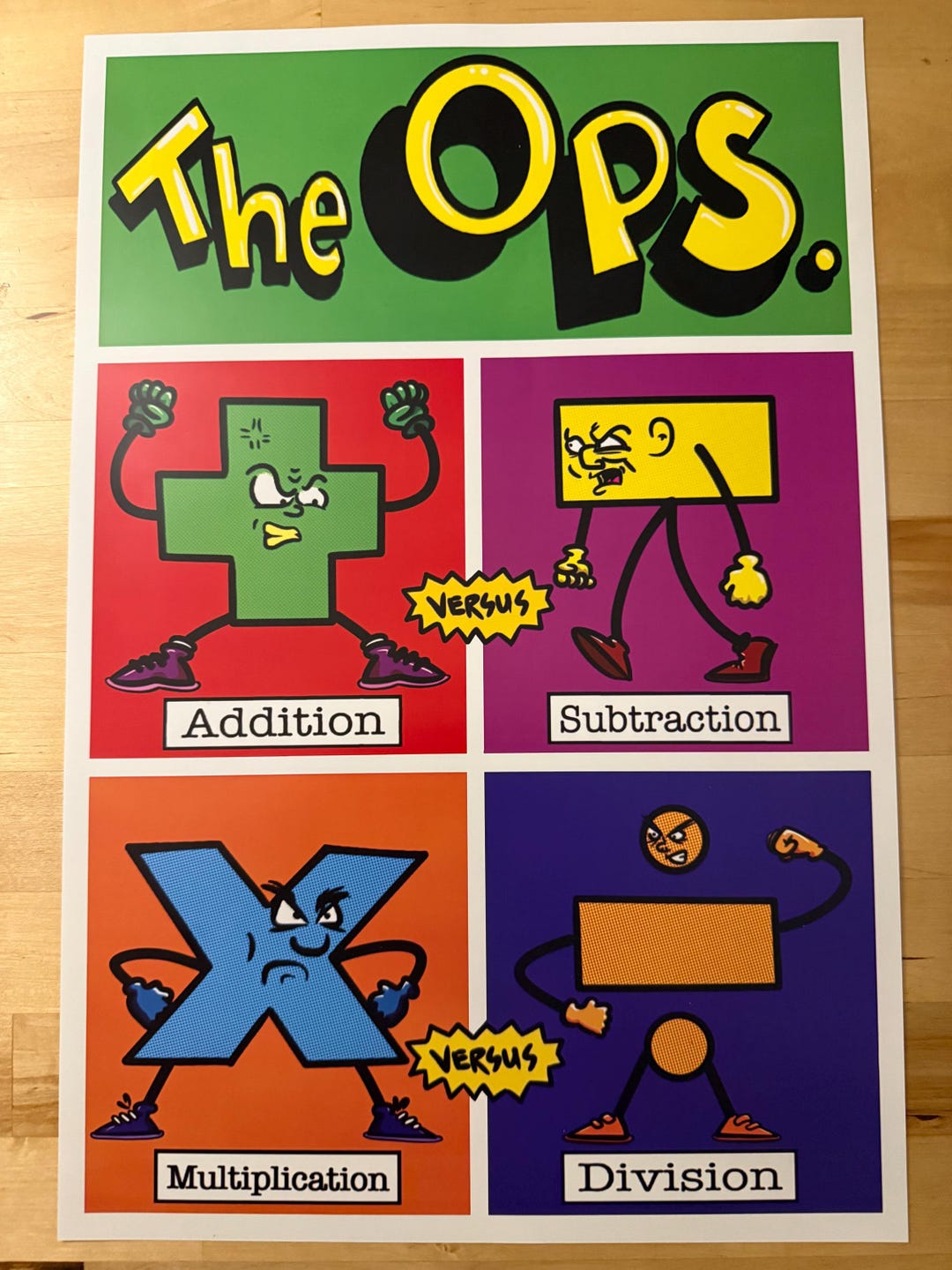 Op Math The Ops - Math Operations Poster - Etsy