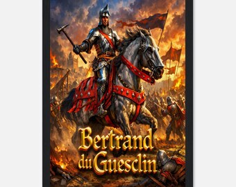 Bertrand du Guesclin, A4 Chart – Breton Knight & Medieval Heroism