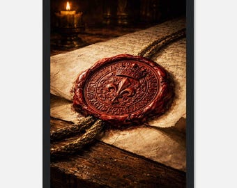 French Royal Seal, A4 Format – Authority, Heritage & Monarchical Symbolism