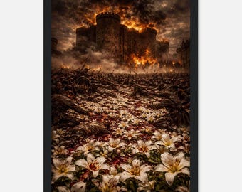 Storming of the Bastille, A4 Painting – The Burning of a World