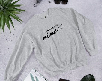 Enneagram 9 Unisex Sweatshirt // Enneagram 9 Female Gift // #9 Personality Sweatshirt