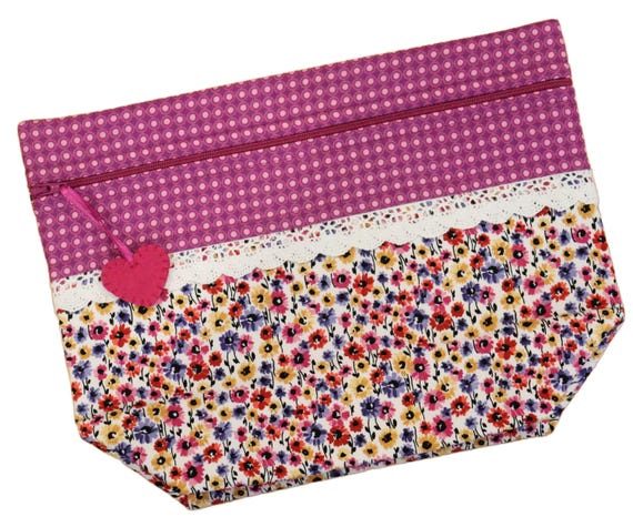 Lil' Big Bottom Colorful Daisies Cross Stitch Bag