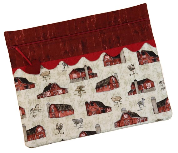 Farmhouse Barns Cross Stitch Project Bag RTS