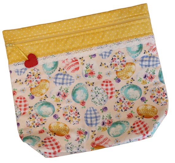 MORE2LUV Vintage Easter Eggs Project Bag RTS