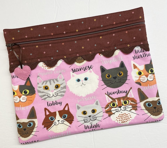 Stitching Buddy Cats Cross Stitch Project Bag