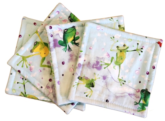 Happy Frogs Coaster Set