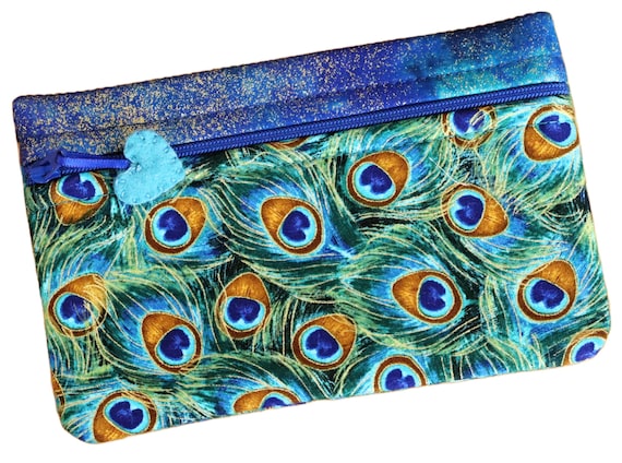 Side Kick Metallic Peacock Feathers