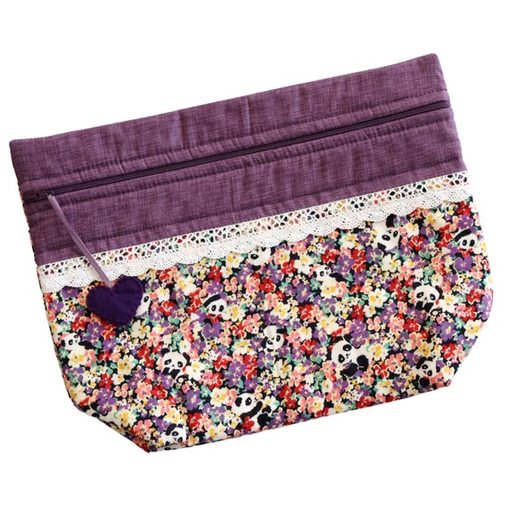 Lil' Big Bottom Hidden Panda Bears Cross Stitch Bag