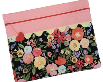 Bright Bouquet Cross Stitch Project Bag