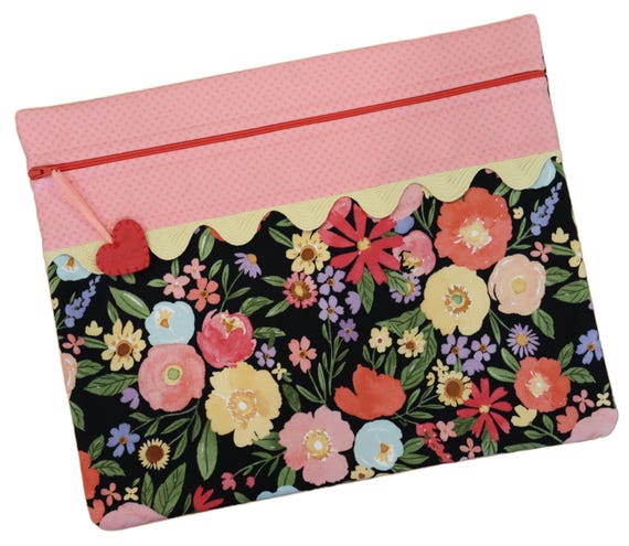 Bright Bouquet Cross Stitch Project Bag