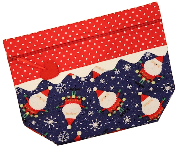 Lil' Big Bottom Glittery Santa Cross Stitch Bag