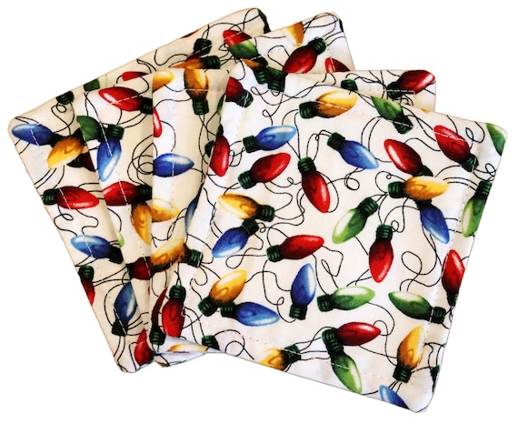 Christmas Lights Coaster Set