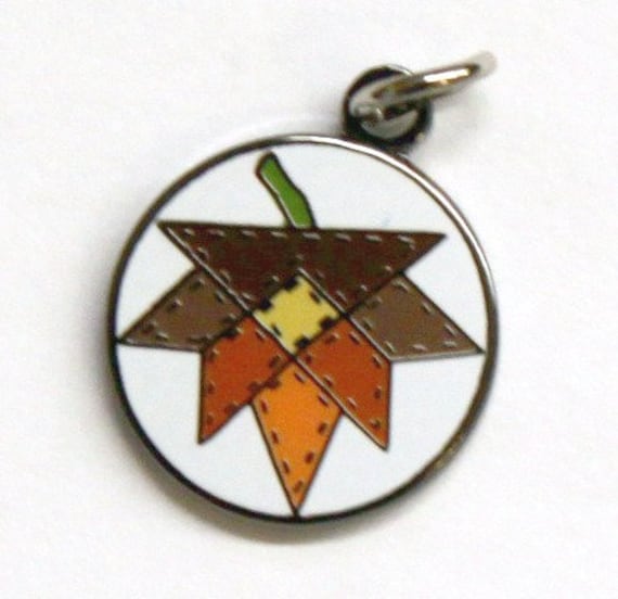 Exclusive Fall Leaf Enamel Charm