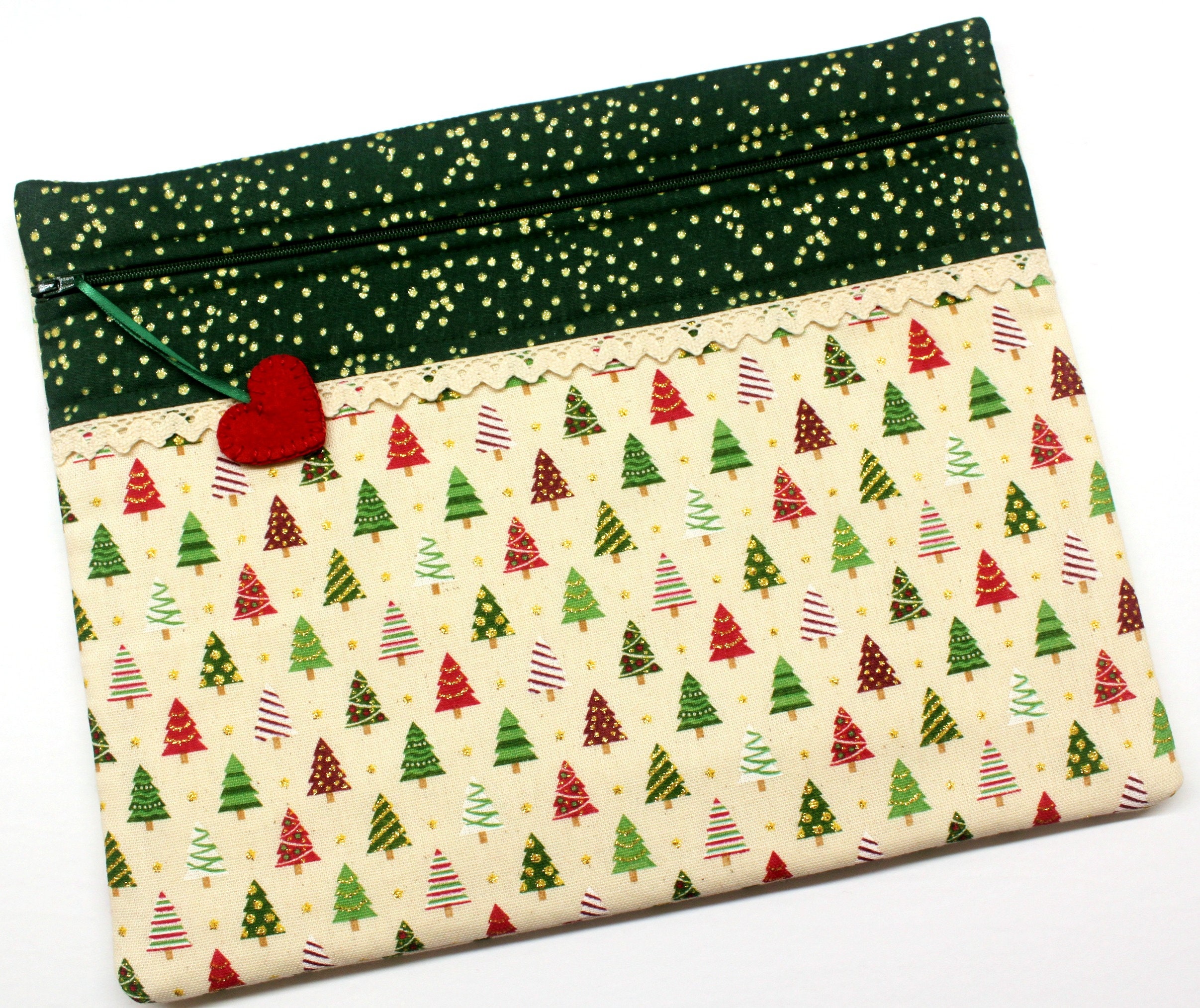o 39 christmas tree cross stitch project bag dog ate christmas tree