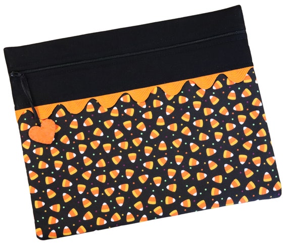 Candy Corn Dots Cross Stitch Project Bag