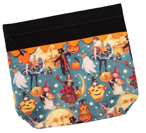 MORE2LUV Vintage Halloween Project Bag