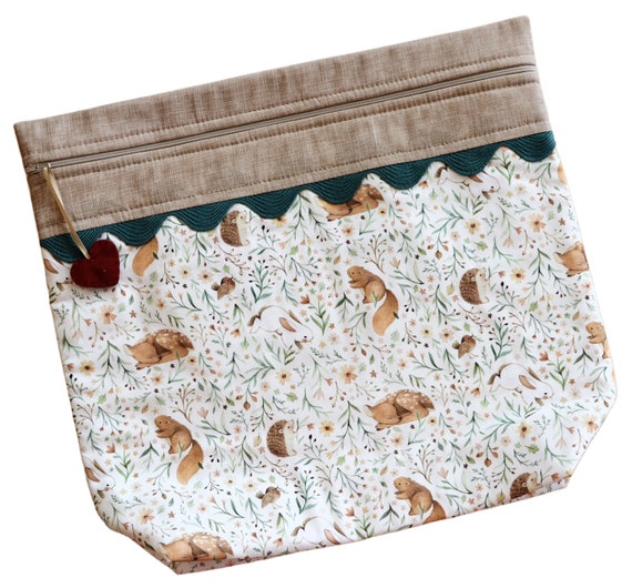 MORE2LUV Spring Baby Animals Cross Stitch Project Bag