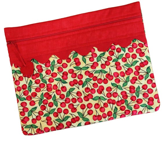 Sweet Cherries Cross Stitch Project Bag RTS