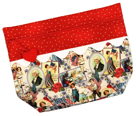 Lil' Big Bottom Vintage America Cross Stitch Bag