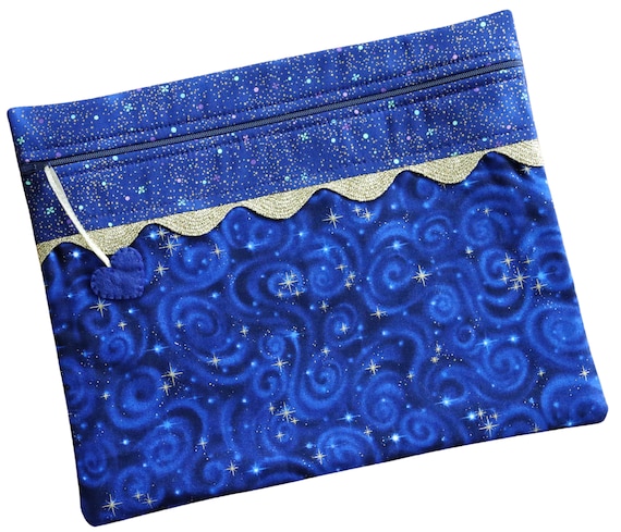 Deep Blue Stargazer Cross Stitch Project Bag