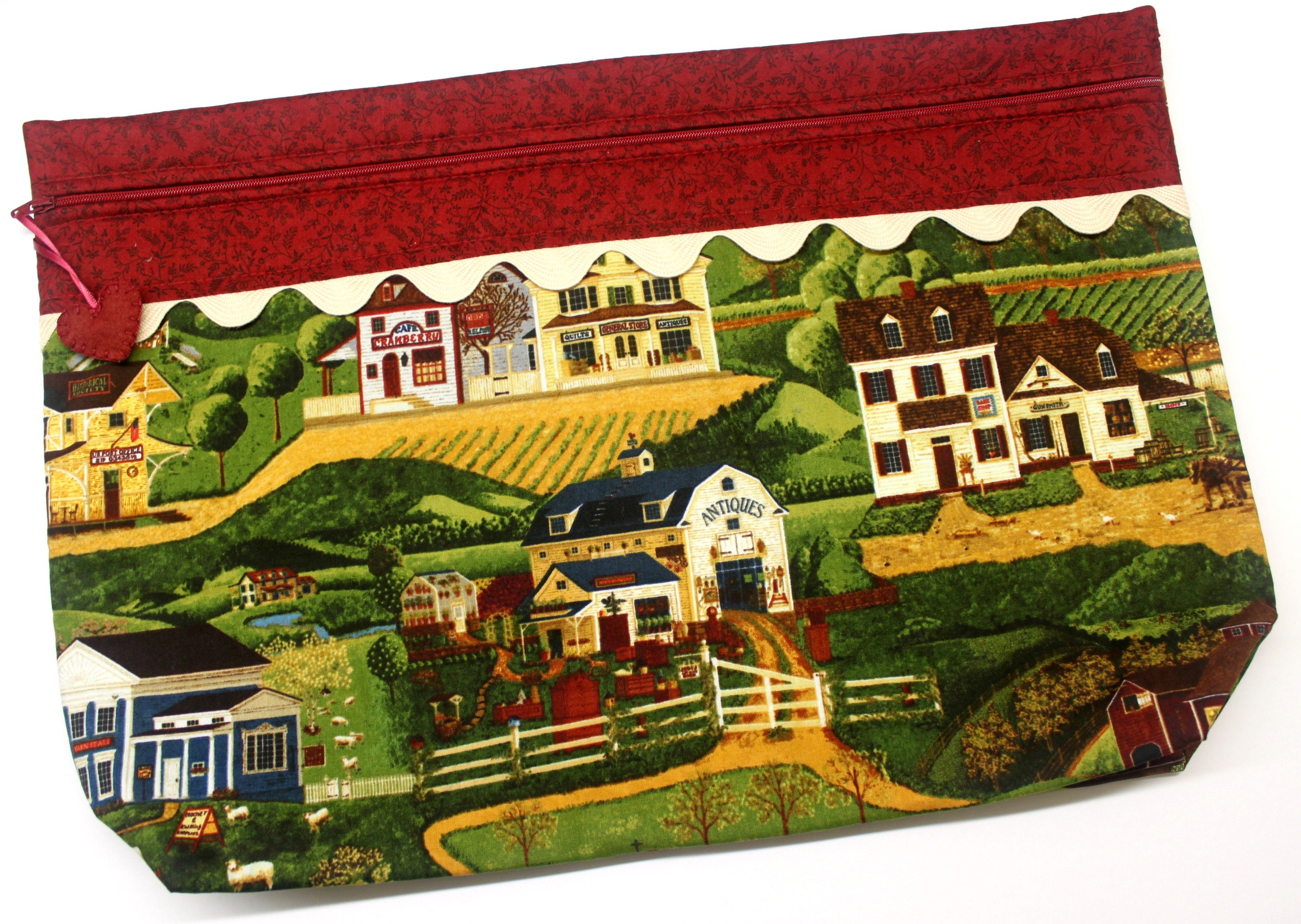 LOTS2LUV Old Town Cross Stitch Project Bag