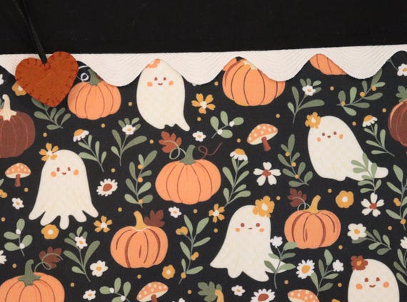 MORE2LUV Ghosts and Pumpkins Cross Stitch Project Bag