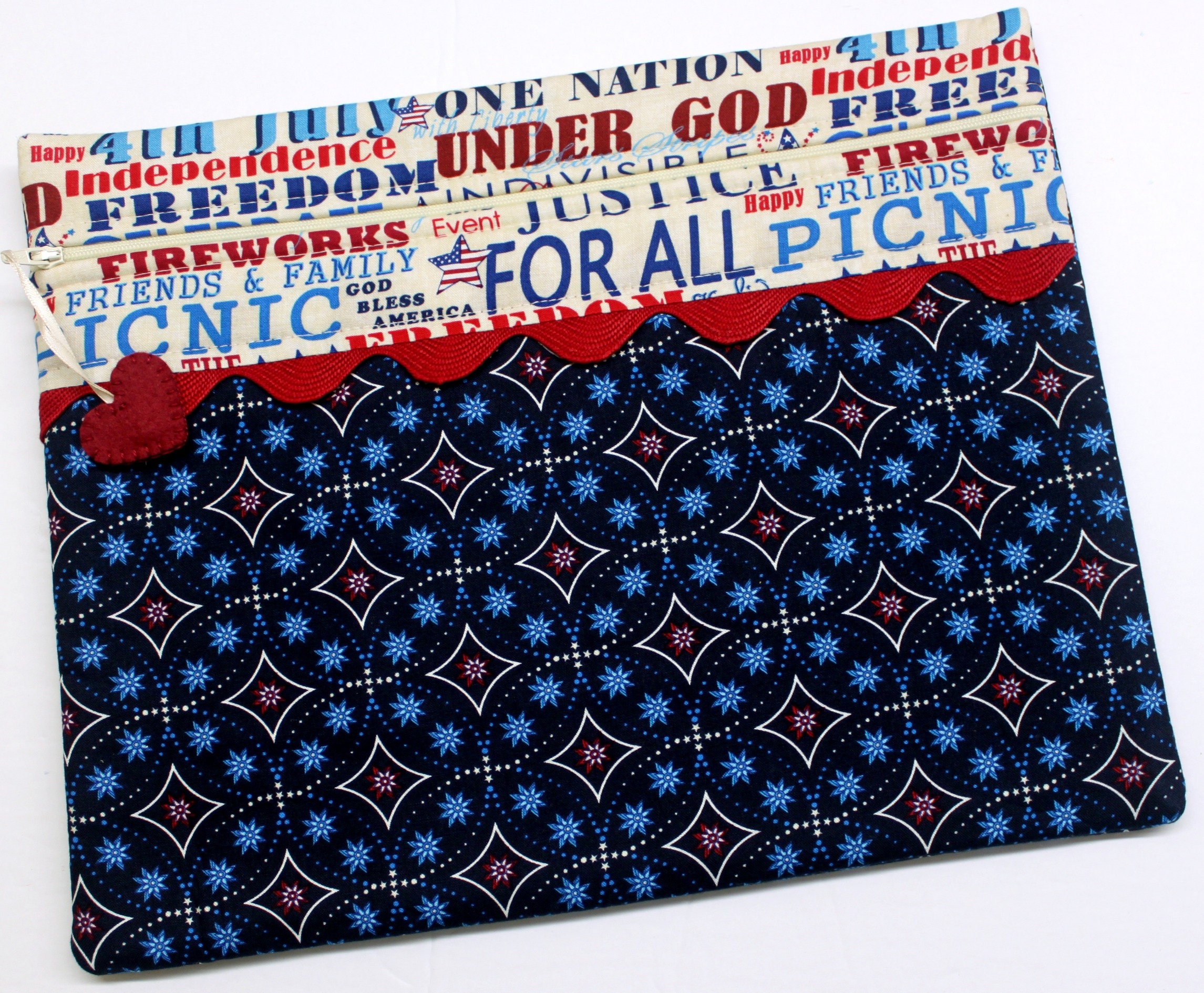 One Nation Cross Stitch Project Bag