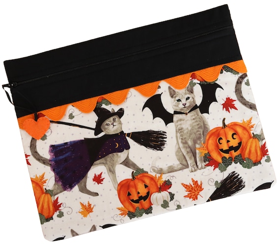 Costume Cats Cross Stitch Project Bag