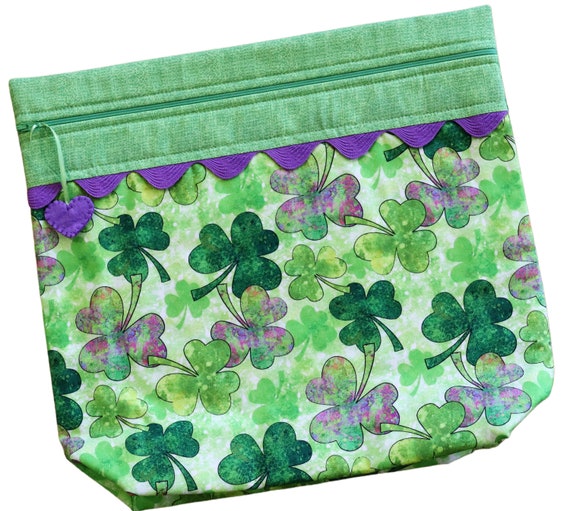 MORE2LUV Clover All Over Cross Stitch Project Bag