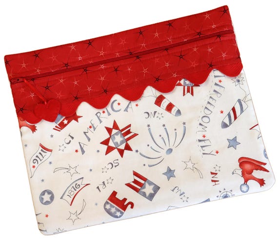 America the Beautiful Cross Stitch Project Bag