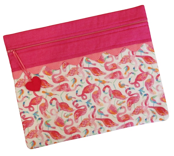 Flamingo Friends Cross Stitch Project Bag