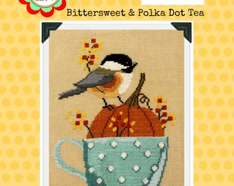 Bittersweet & Polka Dot Tea Cross Stitch Chart