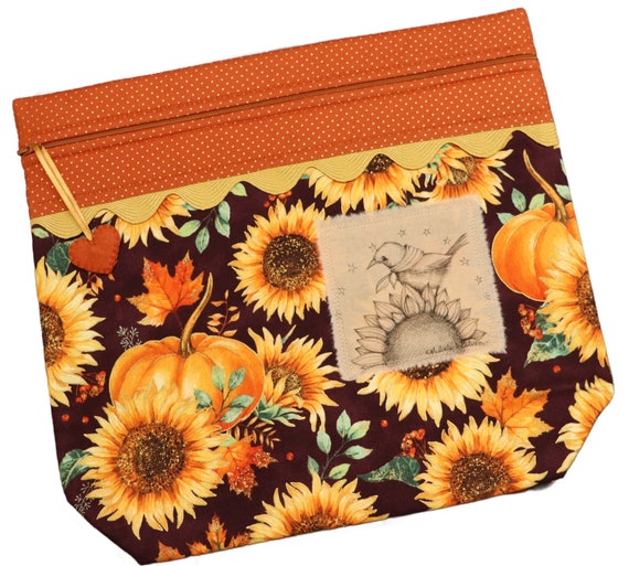 MORE2LUV Limited Edition Crow Sunflower Project bag