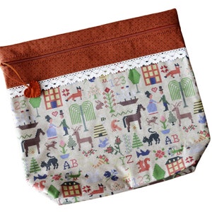 Sac de projet pour broderie au point de croix MORE2LUV