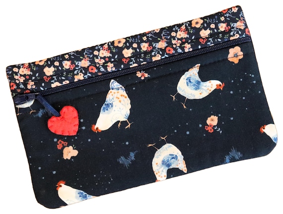 Side Kick Floral Hens on Navy