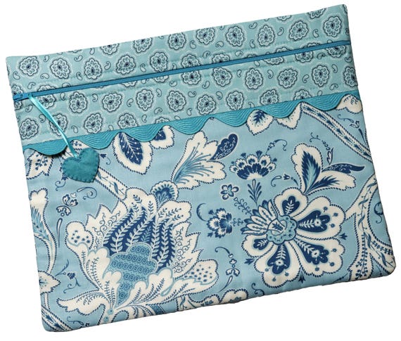 Chic Paisley Cross Stitch Project Bag