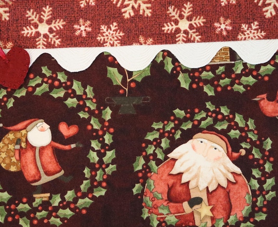MORE2LUV Folk Art Santa Cross Stitch Project Bag