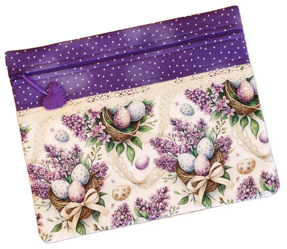 Spring Baskets Cross Stitch Project Bag