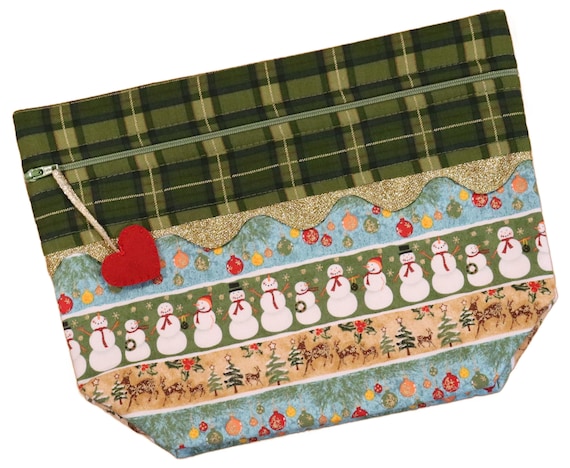 Lil' Big Bottom Snowman Row Cross Stitch Bag