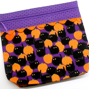 MORE2LUV Poofy Scaredy Cats Cross Stitch Project Bag