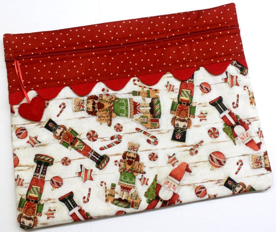 Farmhouse Nutcrackers Cross Stitch Project Bag