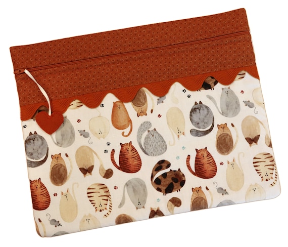Fat Cat & Mouse Cross Stitch Project Bag