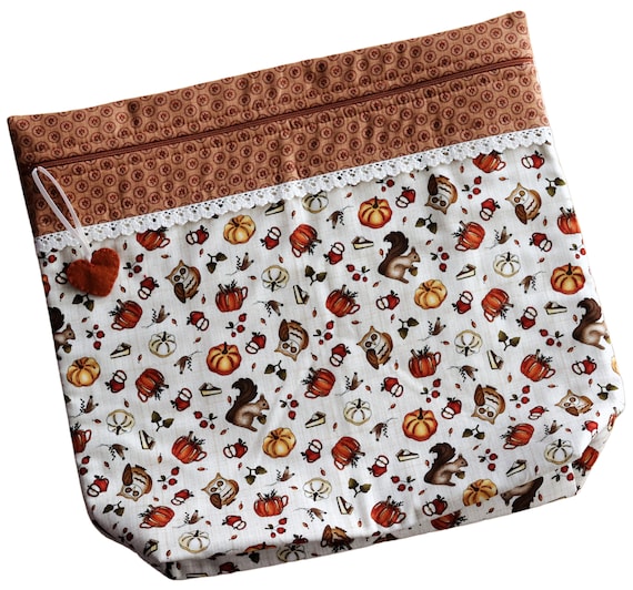 MORE2LUV All Things Fall Cross Stitch Project Bag