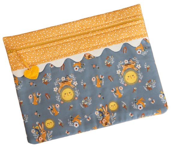 Hoppin on Sunshine Cross Stitch Project Bag
