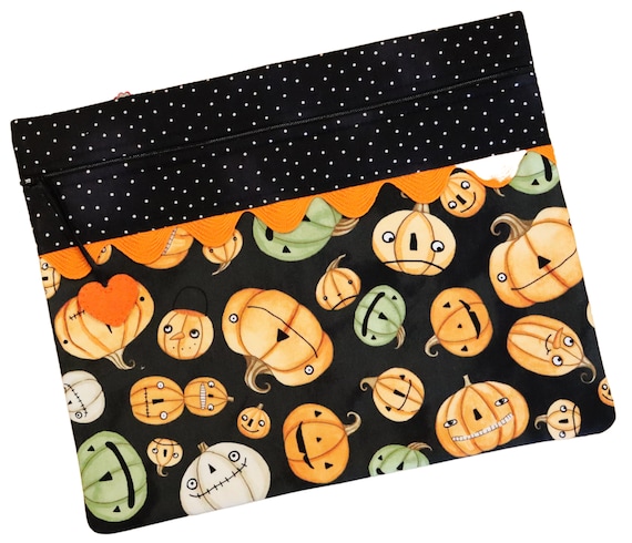 Smiling Pumpkins Cross Stitch Project Bag