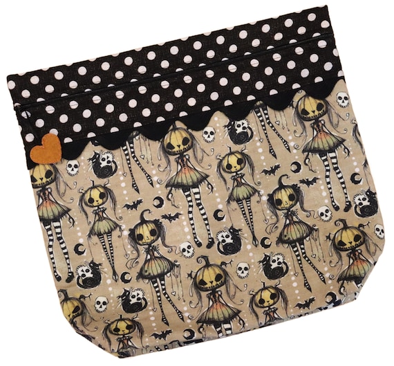 MORE2LUV Sweet Pumpkin Girls Cross Stitch Project Bag