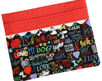 Love My Dog Cross Stitch Project Bag